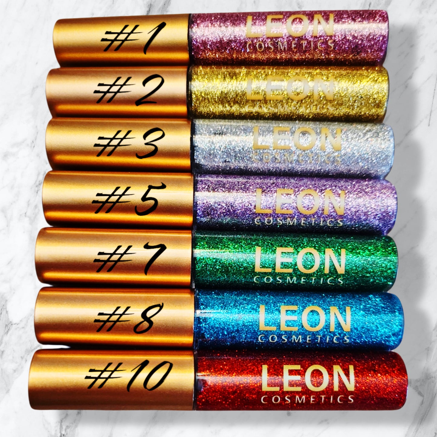 Liquid eyeliner with glitter