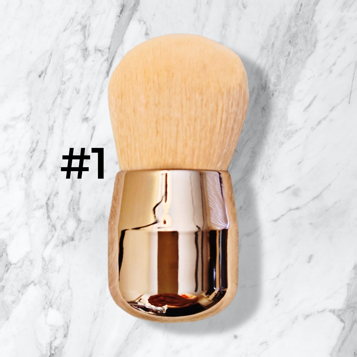 Loose powder make-up brush