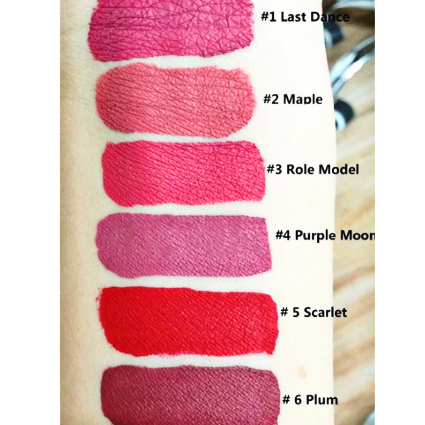 Set x6 Matte liquid lipstick