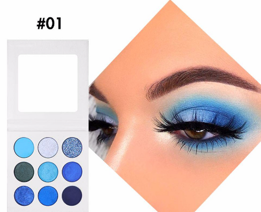 Eyeshadow palette with 9 shades