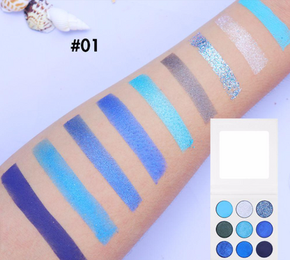 Eyeshadow palette with 9 shades