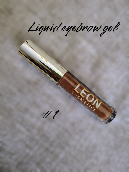 Liquid eyebrow dyeing gel