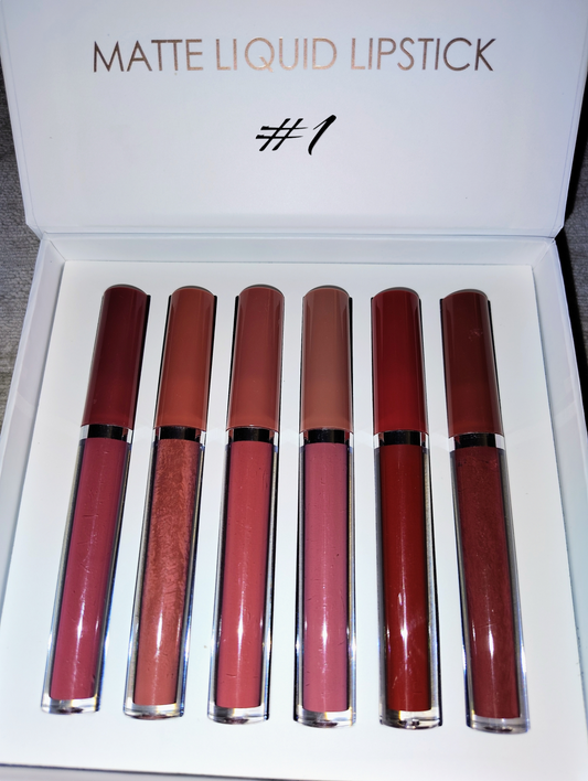 Set x6 Matte liquid lipstick