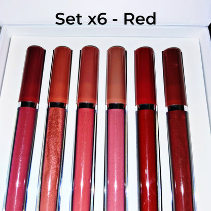 Set x6 Matte liquid lipstick